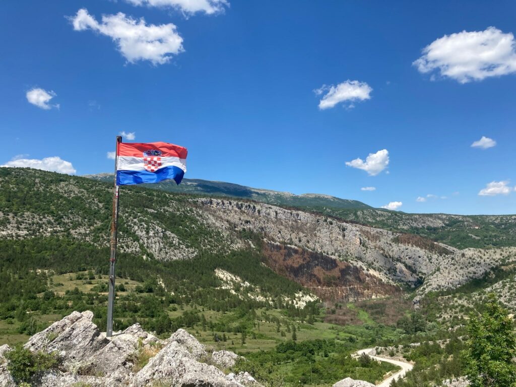 Das Inland Kroatiens beim Ričice bei Imotski